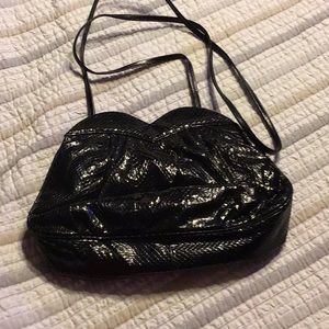 Black Snake Skin Like Purse